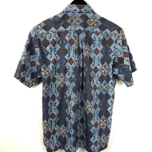 Vintage Blue Panama Jacks Hawaiian Shirt Sz M - Picture 2 of 6